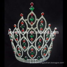 Alibaba Hot Sale Tall Big Large Pageant Crystal Round Tiara Crown